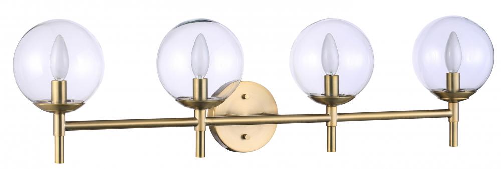 4 LIGHT BATH FIXTURE IN METAL