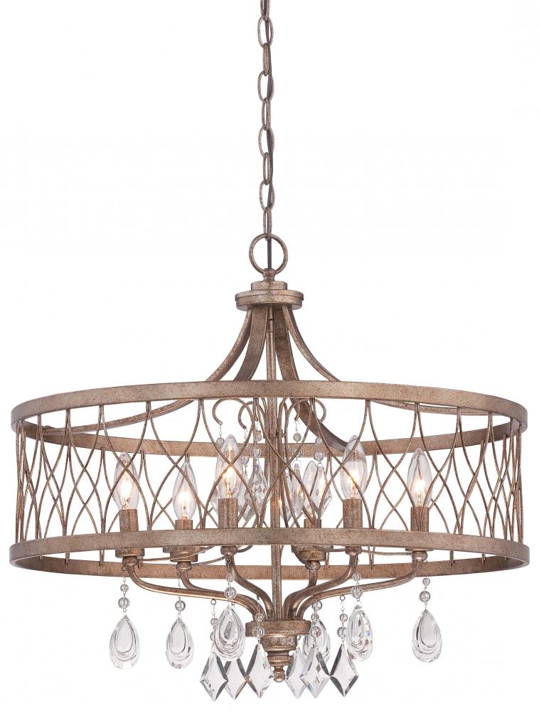 6 LIGHT CHANDELIER