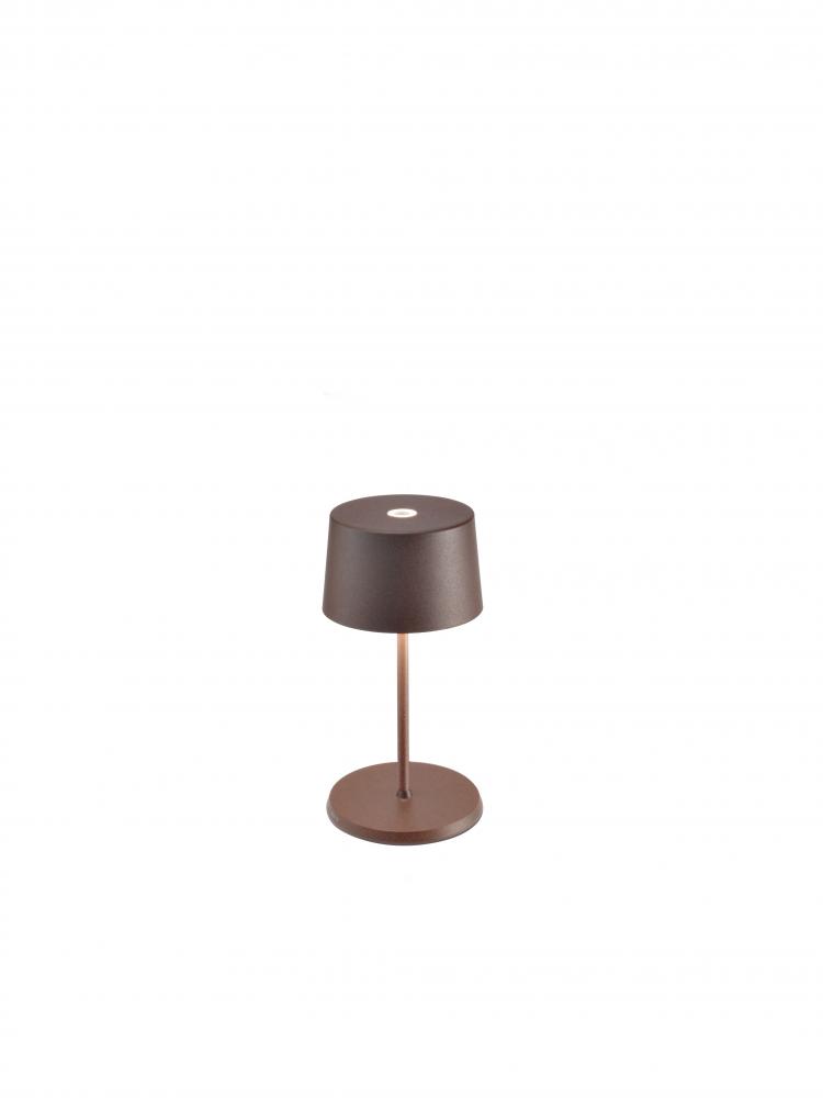 Olivia Mini Table Lamp - Rust