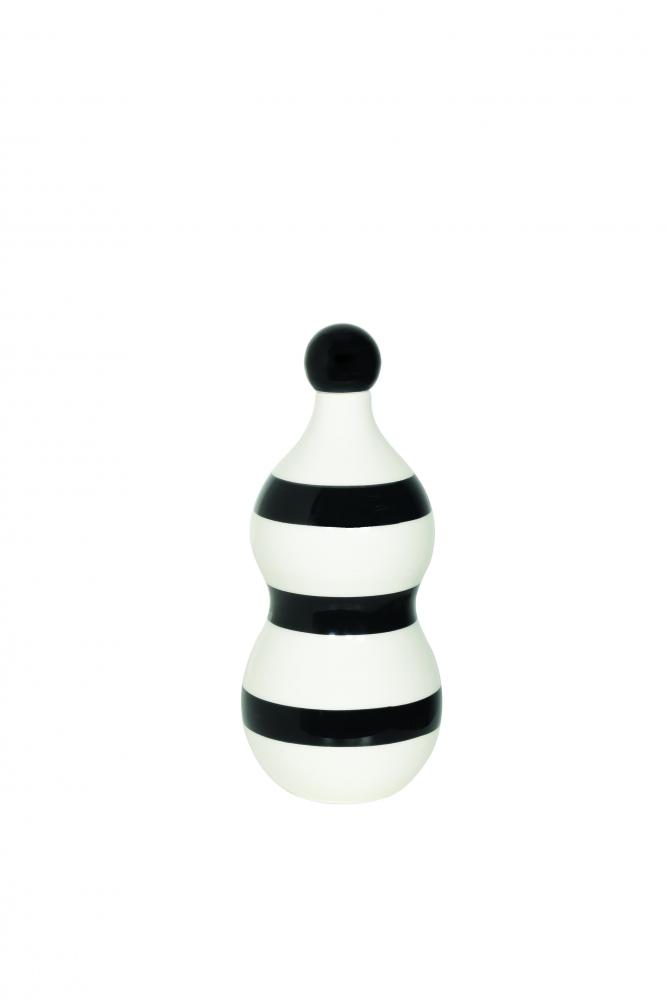 CERAMIC BOTTLE w/PAINTED BANDS