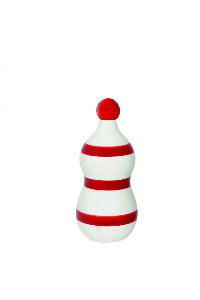 CERAMIC BOTTLE w/PAINTED BANDS
