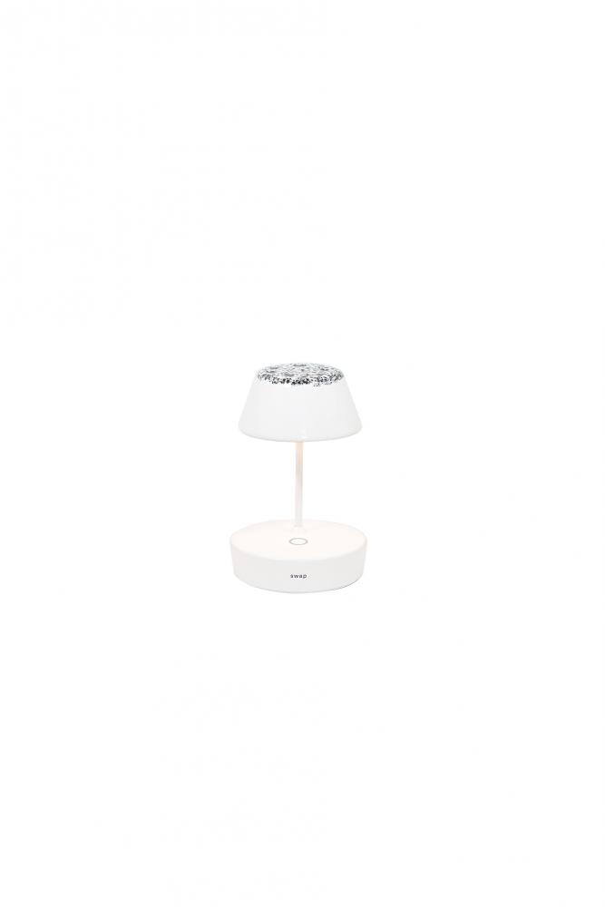 Mini Ceramic Shades For Swap Table Lamps - White/Black