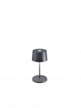 Zafferano America LD0860N4 - Olivia Mini Table Lamp - Dark Grey