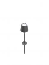 Zafferano America LD0282N4 - Poldina Peg Lamp - Dark Grey