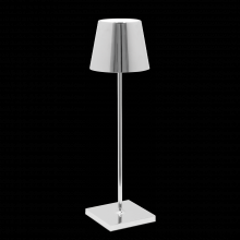 Zafferano America LD0440C4 - Poldina Glossy Table Lamp - Glossy Chrome