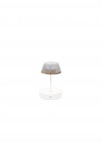 Zafferano America SDZA-1011-03 - Mini Ceramic Shades For Swap Table Lamps - Sand/Light Blue
