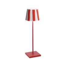 Zafferano America LD0340FC1 - Poldina Lido Table Lamp - Red  Red Stripes