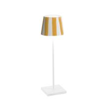 Zafferano America LD0340BC2 - Poldina Lido Table Lamp - White  Yellow Stripes