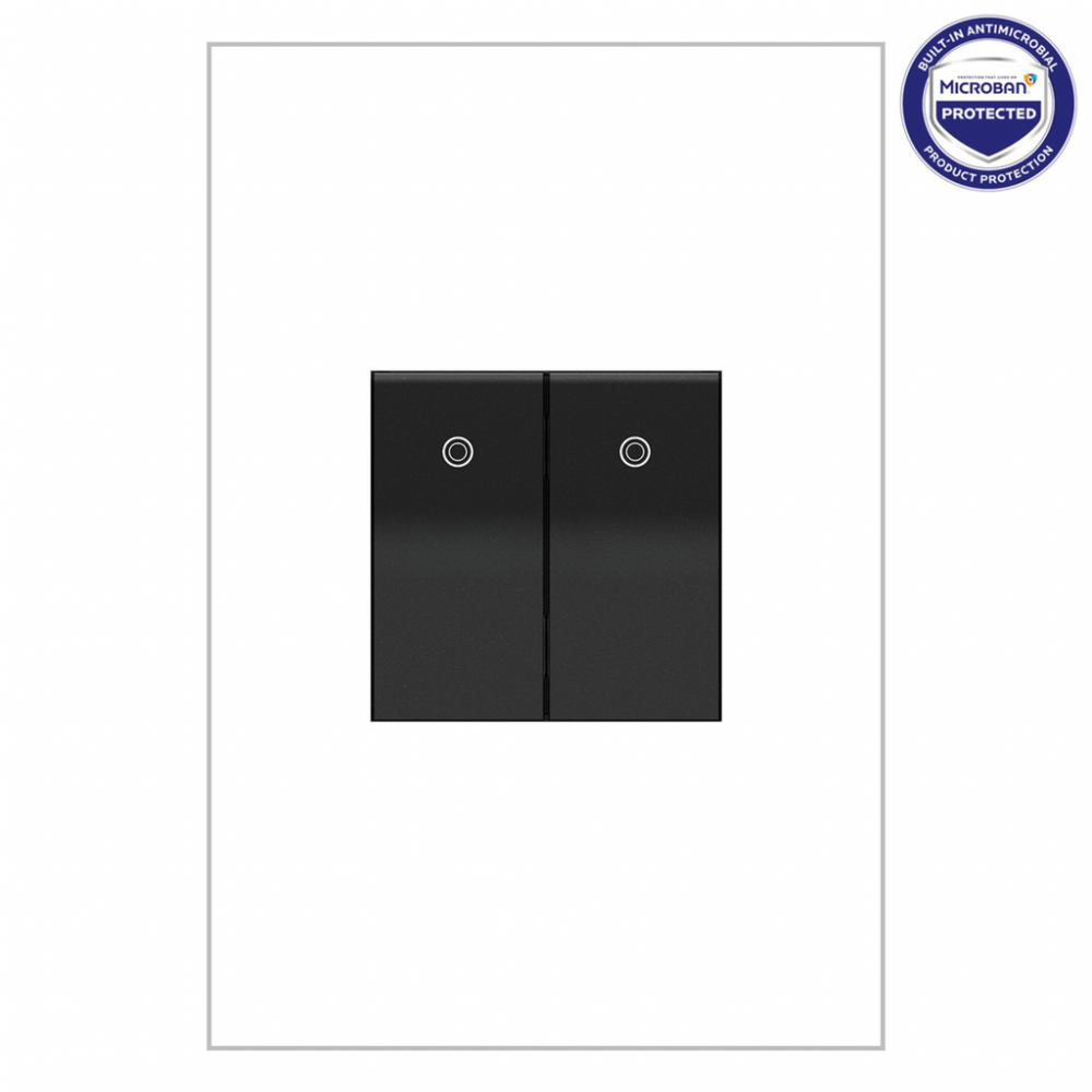 adorne 277V Paddle Switch, Half-Size, Graphite, with Microban