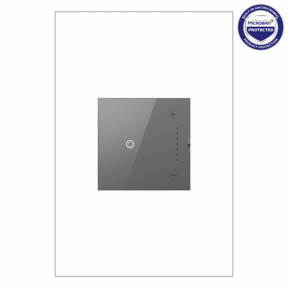 adorne 0-10V Touch Dimmer, Magnesium, with Microban