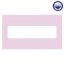Legrand AWP4GRA - adorne Rosa Four-Gang Screwless Wall Plate with Microban