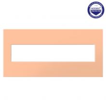 Legrand AWP5GPY - adorne Peachy Five-Gang Screwless Wall Plate with Microban