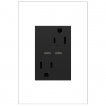 Legrand ARTRUSB15PD30G4 - adorne 15A Tamper-Resistant Ultra-Fast Plus Power Delivery USB Type-C/C Outlet, Plus-Size, Graphite