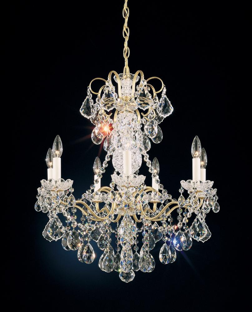 New Orleans 7 Light 120V Chandelier in Heirloom Gold with Radiance Crystal