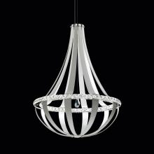 Schonbek 1870 SCE130DN-LS1R - Crystal Empire LED 45in 120V Pendant in Snowshoe Leather with Clear Radiance Crystal