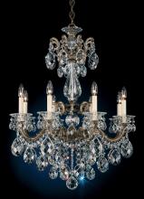 Schonbek 1870 5007-76R - La Scala 8 Light 120V Chandelier in Heirloom Bronze with Clear Radiance Crystal