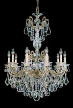 Schonbek 1870 5008-23R - La Scala 10 Light 120V Chandelier in Etruscan Gold with Clear Radiance Crystal