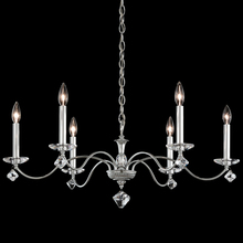 Schonbek 1870 MD1006N-06H - Modique 6 Light 120V Chandelier in White with Clear Heritage Handcut Crystal