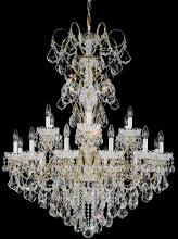 Schonbek 1870 3660-22R - New Orleans 18 Light 120V Chandelier in Heirloom Gold with Radiance Crystal