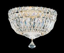 Schonbek 1870 5891-40O - Petit Crystal Deluxe 4 Light 120V Flush Mount in Polished Silver with Clear Optic Crystal