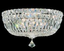 Schonbek 1870 5893-40O - Petit Crystal Deluxe 5 Light 120V Flush Mount in Polished Silver with Clear Optic Crystal