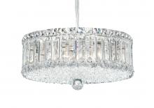 Schonbek 1870 6670O - Plaza 9 Light 120V Pendant in Polished Stainless Steel with Clear Optic Crystal