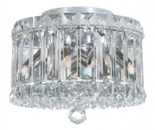 Schonbek 1870 6690O - Plaza 4 Light 120V Flush Mount in Polished Stainless Steel with Clear Optic Crystal