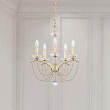 Schonbek 1870 BC7105N-06O - Priscilla 5 Light 120V Chandelier in White with Clear Optic Crystal