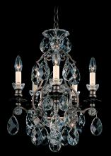 Schonbek 1870 3769-22 - Renaissance 5 Light 120V Chandelier in Heirloom Gold with Clear Heritage Handcut Crystal