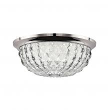 Schonbek 1870 S5212-702O - Genoa 12in LED Flush Mount in Polished Chrome with Clear Optic Crystal