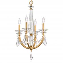 Schonbek 1870 S6704N-22R - Verona 4 Light 120V Chandelier in Heirloom Gold with Clear Radiance Crystal