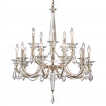 Schonbek 1870 S6715N-51R - Verona 15 Light 120V Chandelier in Black with Clear Radiance Crystal