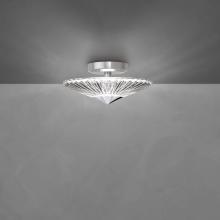 Schonbek 1870 S7212-702H - Origami 12in LED Semi-Flush Mount in Polished Chrome with Clear Heritage Crystal