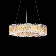 Schonbek 1870 RS8343N-22H - Sarella 12 Light 120V Pendant in Heirloom Gold with Clear Heritage Handcut Crystal