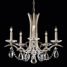 Schonbek 1870 VA8355N-06H - Vesca 5 Light 120V Chandelier in White with Clear Heritage Handcut Crystal