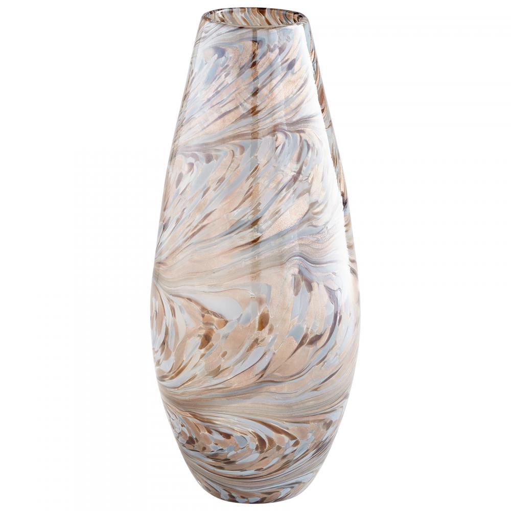 Caravelas Vase Metallic Sand Swirl - Large