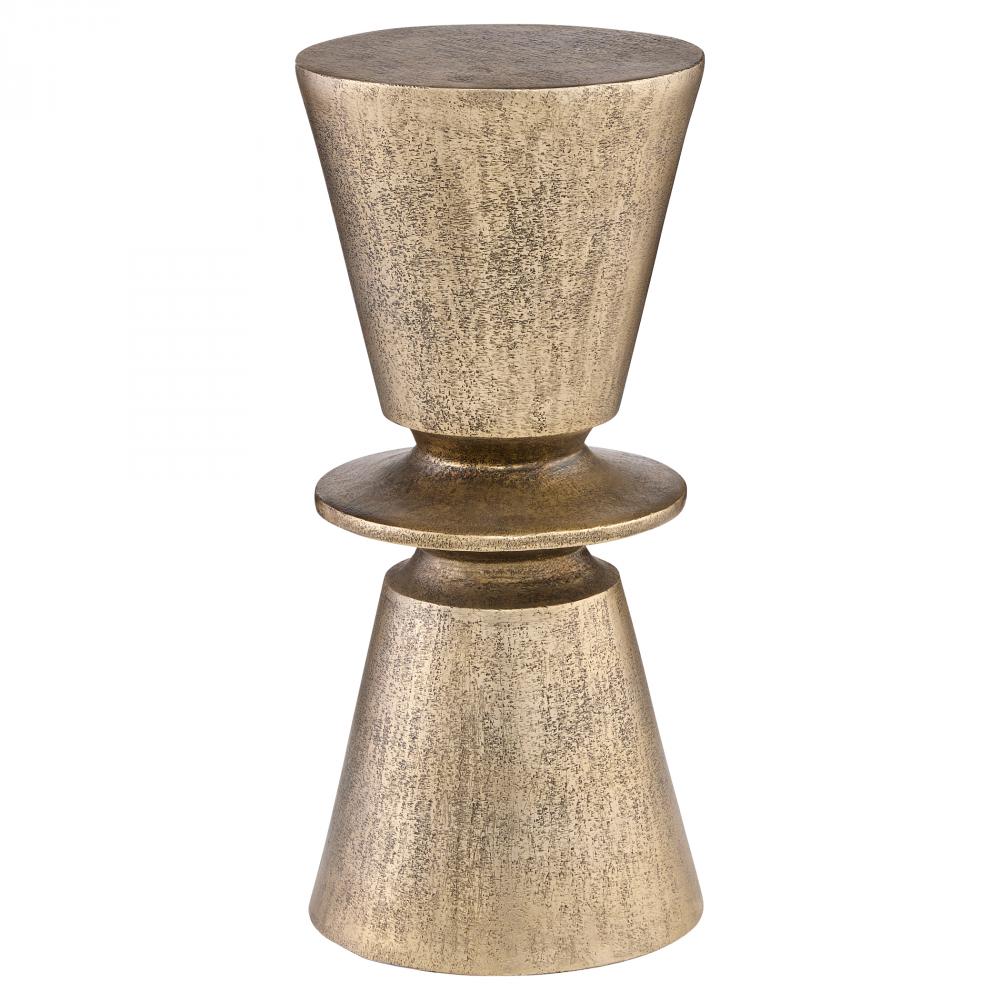 Clepsydra Accent Table Antique Brass