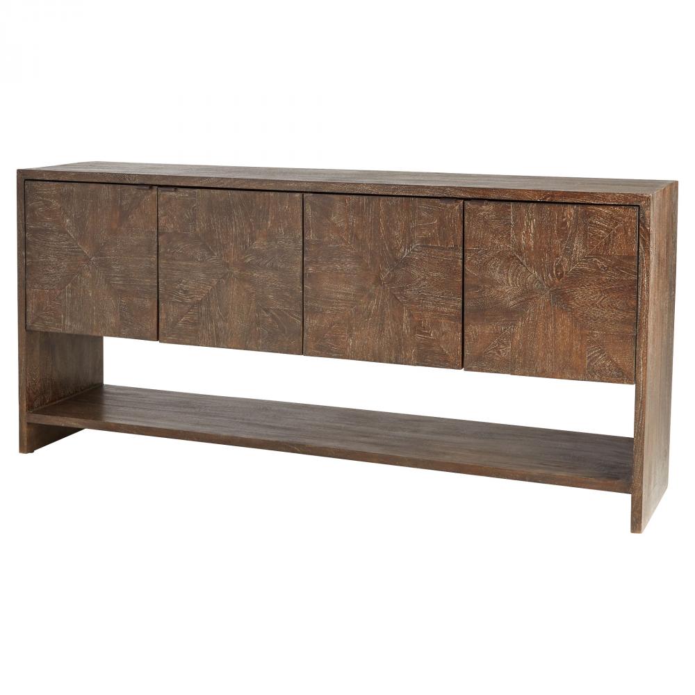 Alta Console Table Designed by J Kent Martin Cerused Walnut