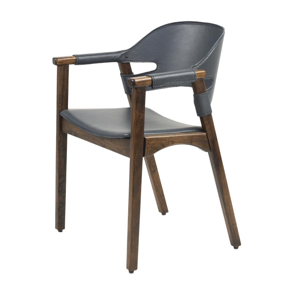 Boss Chair Navy Leather