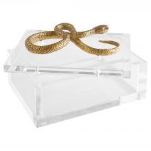 Cyan Designs 11763 - Snake Box| Clear | Brass