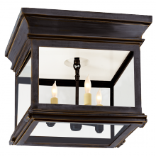 Visual Comfort & Co. Signature Collection CHO 4310BZ-CG - Club Small Square Flush Mount