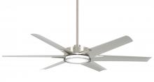 Minka-Aire F866L-BNW - Deco - 65" Ceiling Fan With LED Light Kit Outdoor
