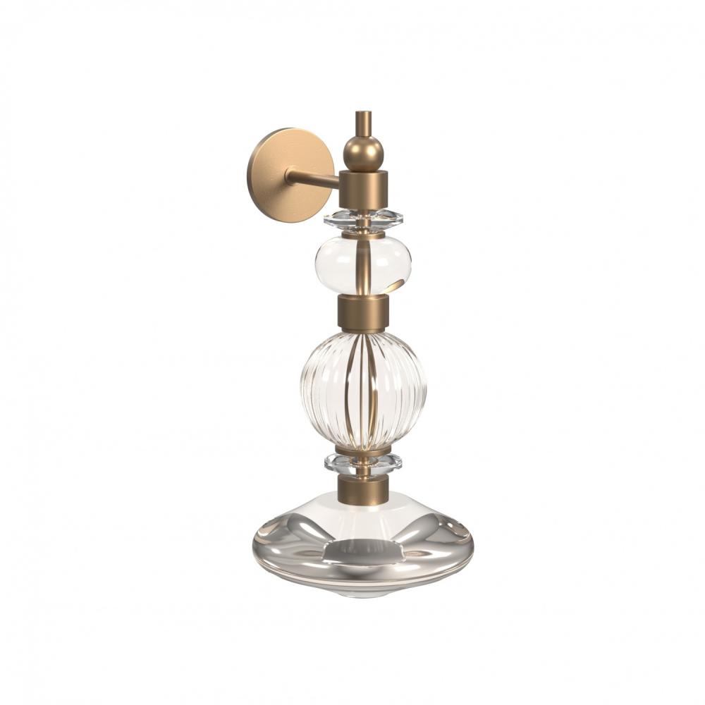 Avra Glass And Metal Wall Sconce