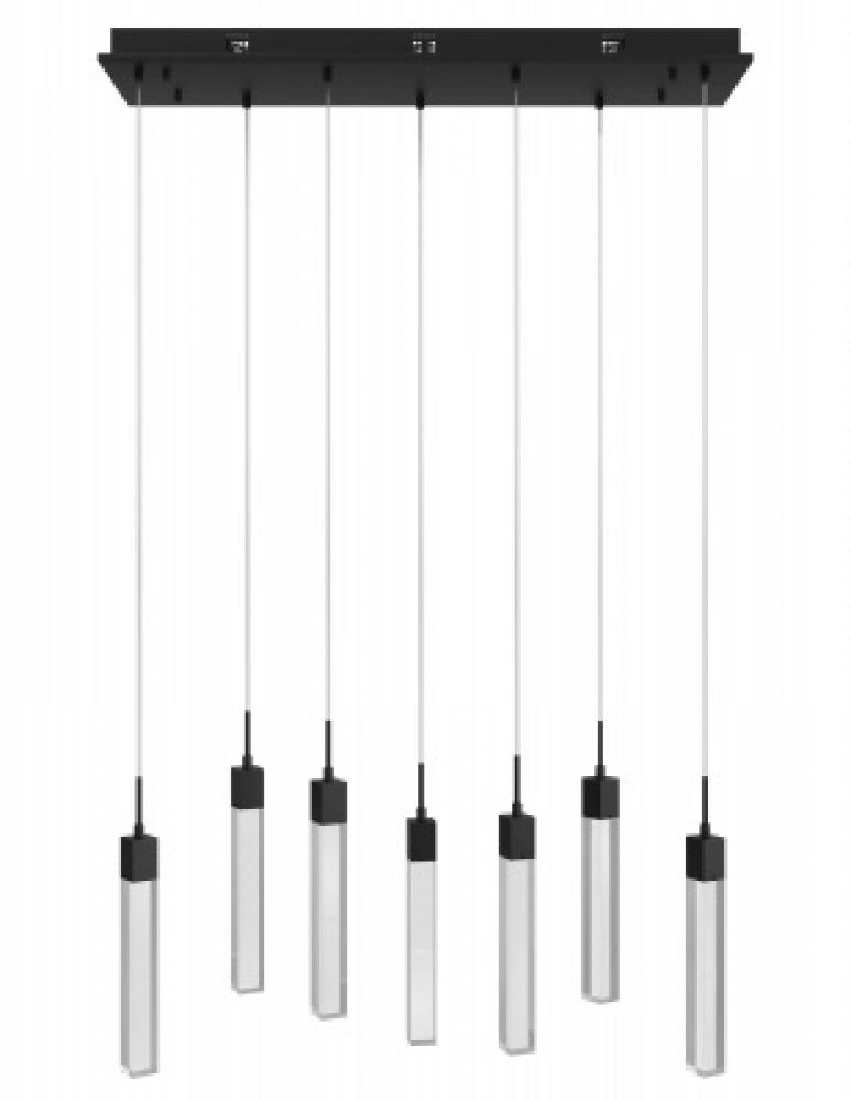 The Original Glacier Snow Collection 7 Light Acyrlic Multi Port Pendant