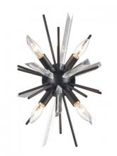 Avenue Lighting HF8204-BK - Palisades Ave. Metal And Crystal Wall Sconce