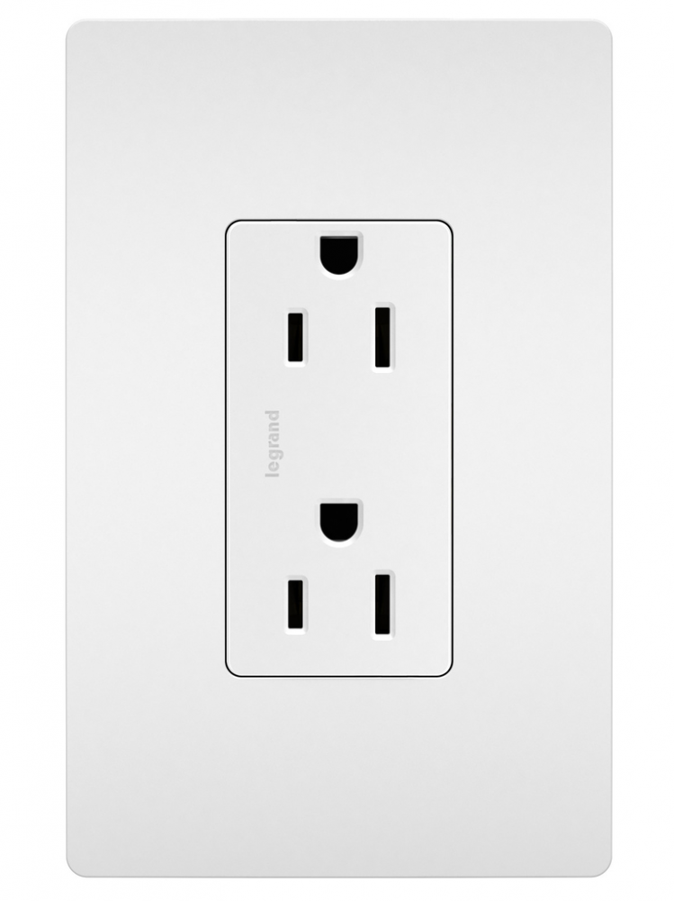 radiant? Self-Grounding Outlet, White (10 pack)