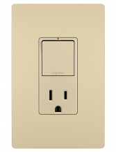 Legrand Radiant RCD38TRICC6 - radiant? Single Pole/3-Way Switch with 15A Tamper-Resistant Outlet, Ivory