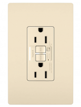 Legrand Radiant 1597TRALACCD4 - radiant? 15A Tamper Resistant Self Test GFCI Outlet with Audible Alarm, Light Almond