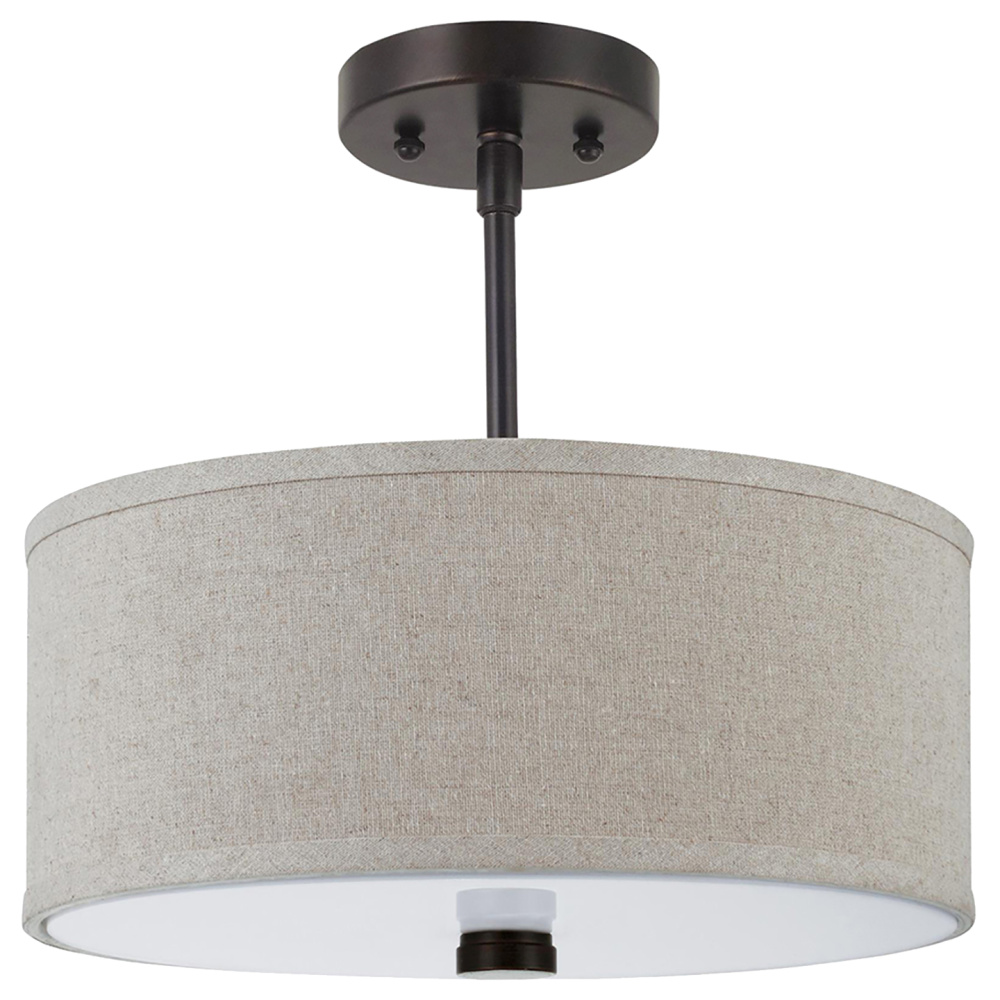 Dayna Shade Pendants Two Light Flush / Semi-Flush Convertible