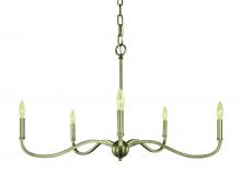 Framburg 5643 SP - 5-Light Satin Pewter Heidelberg Dining Chandelier